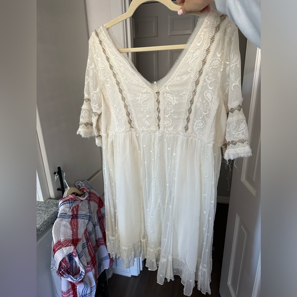 free people cream dress - Picture 3 of 5